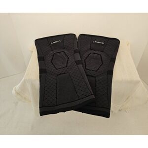 Cambivo Black Knee Support Medium Pair